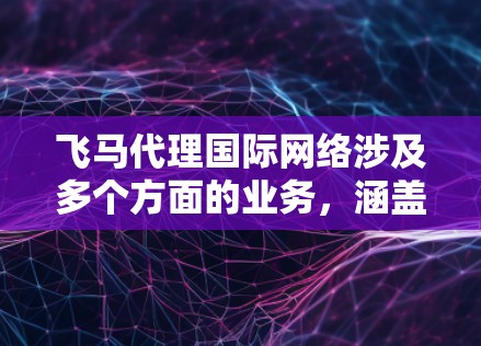 飞马代理国际网络涉及多个方面的业务，涵盖互联网基础设施建设、运营和国际合作。以下是对这一领域的详细分析