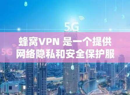 蜂窝VPN 是一个提供网络隐私和安全保护服务的应用，用户可以通过以下步骤在苹果设备上使用