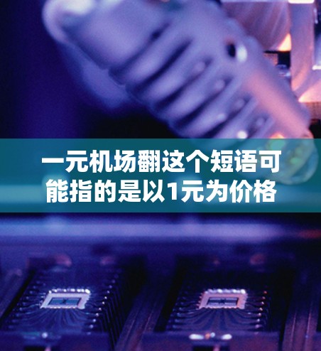 一元机场翻这个短语可能指的是以1元为价格进行的机场转移服务，具体含义可能因上下文而异。以下是一些可能的解释