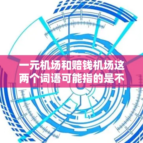 一元机场和赔钱机场这两个词语可能指的是不同的现象，以下是一些可能的解释和分析