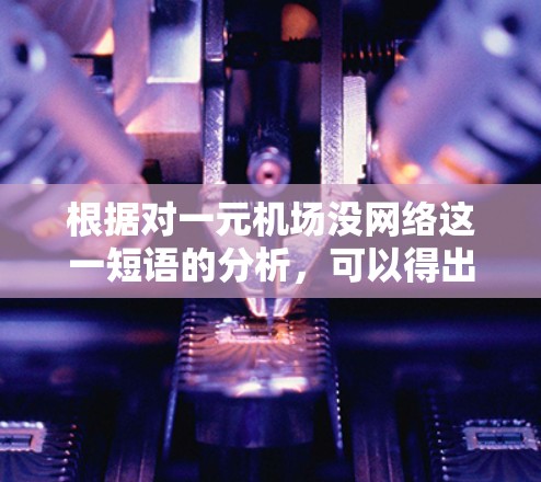 根据对一元机场没网络这一短语的分析，可以得出以下结论