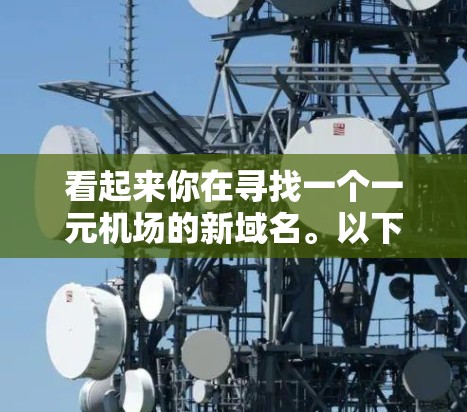 看起来你在寻找一个一元机场的新域名。以下是一些可能的建议