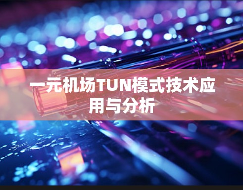 一元机场TUN模式技术应用与分析