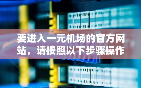 要进入一元机场的官方网站，请按照以下步骤操作