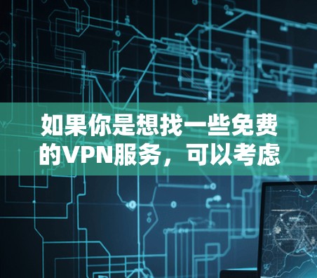 如果你是想找一些免费的VPN服务，可以考虑以下几种