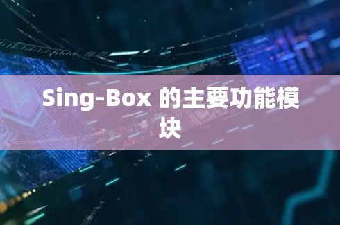 Sing-Box 的主要功能模块