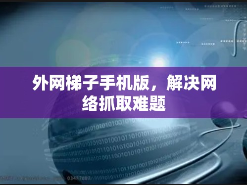 外网梯子手机版，解决网络抓取难题