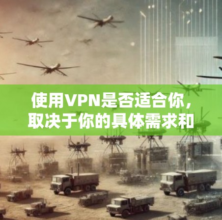 使用VPN是否适合你，取决于你的具体需求和所在地区的法律。以下是对使用VPN的考虑因素和建议