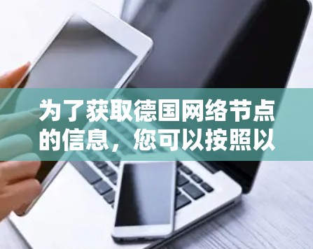 为了获取德国网络节点的信息，您可以按照以下步骤进行